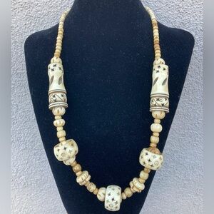 Vintage bone necklace
